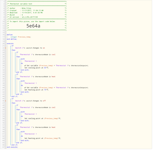 Thermostat Variable Test