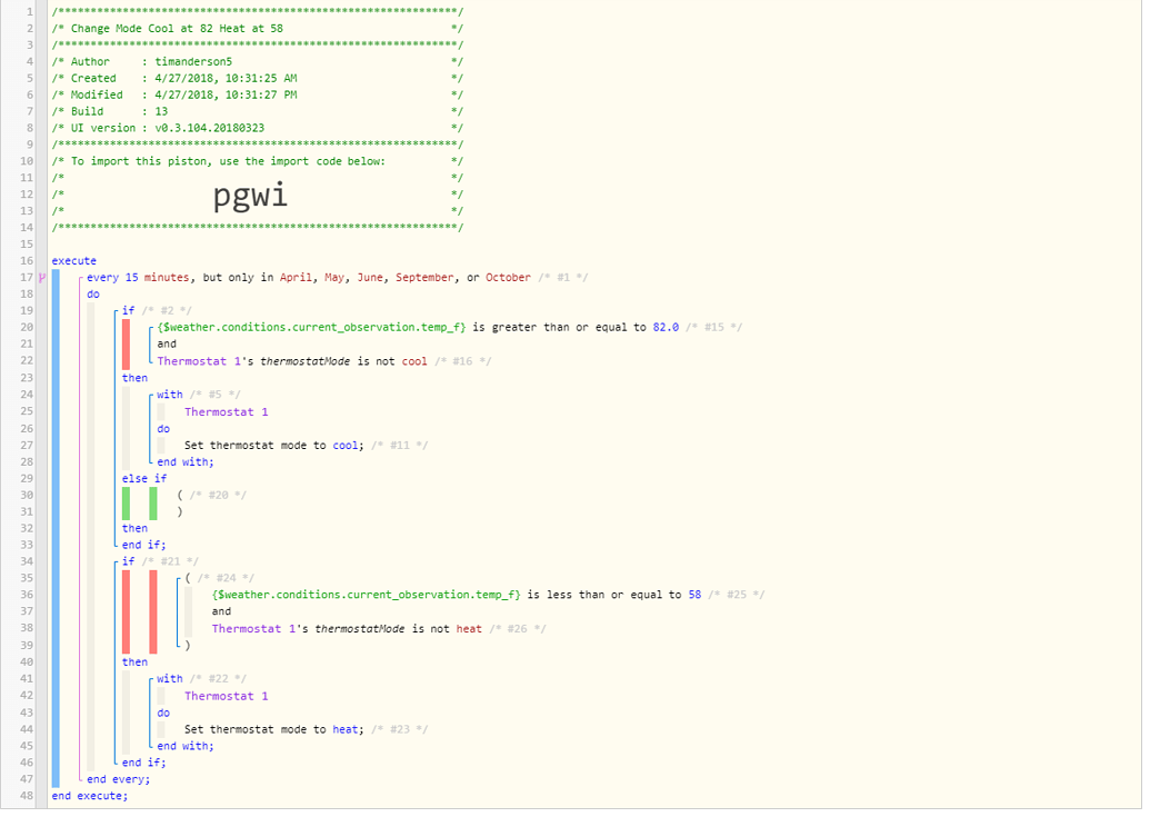 Honeywell Thermostat Change Mode to Cool Piston Design Help