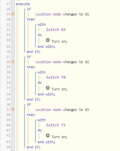 SyncModesToModeSwitches